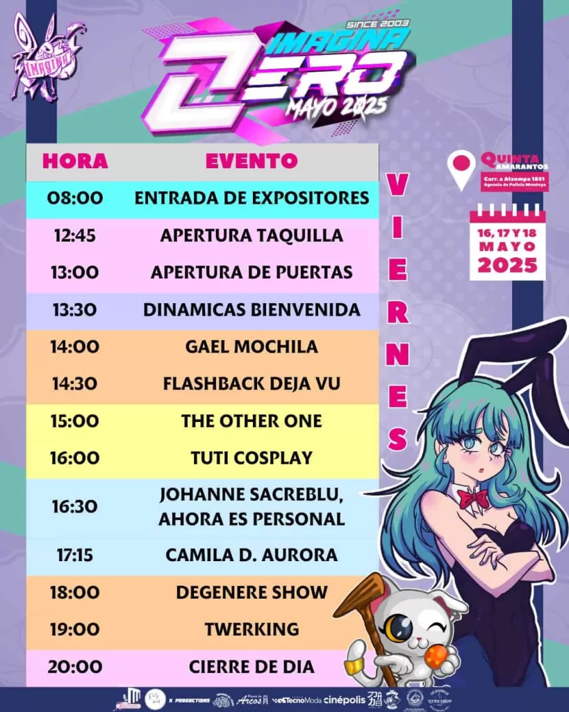 Imagina Zero 2025 Oaxaca: Programa, Invitados y Tips para la Convención de Anime